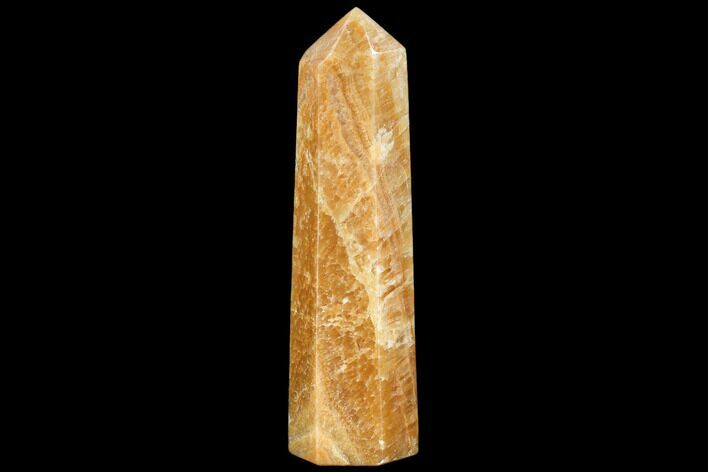 Polished, Orange Calcite Obelisk - Madagascar #108462
